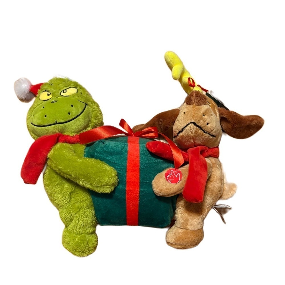 Grinch and Max Animated Plush NEW Walker Singing Moving Dancing